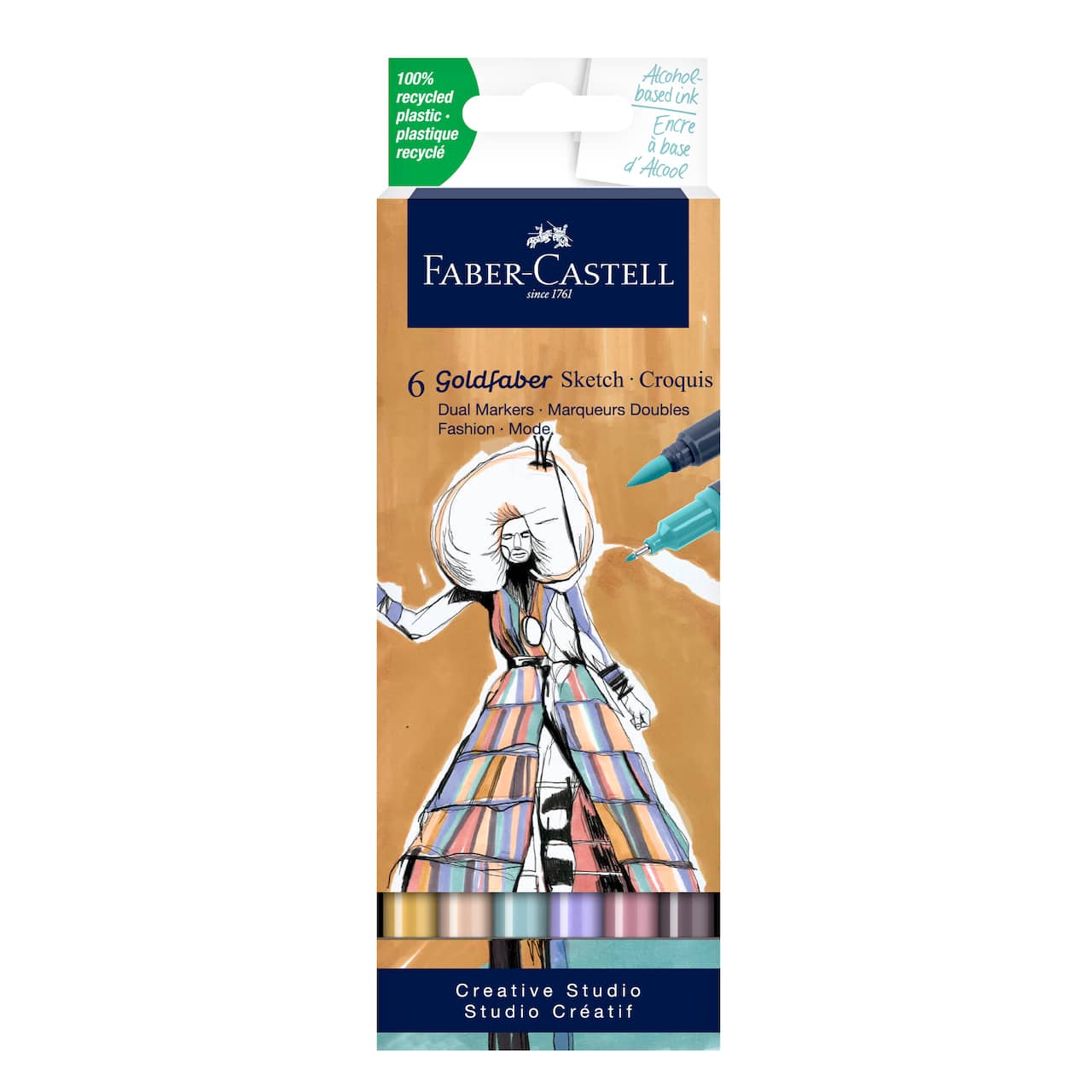 Faber-Castell® Goldfaber Sketch Fashion Dual Tip Alcohol Markers